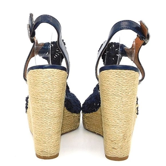 Lucky Brand "Rilo" Macrame Espadrille Jute Wedges - Picture 8 of 12